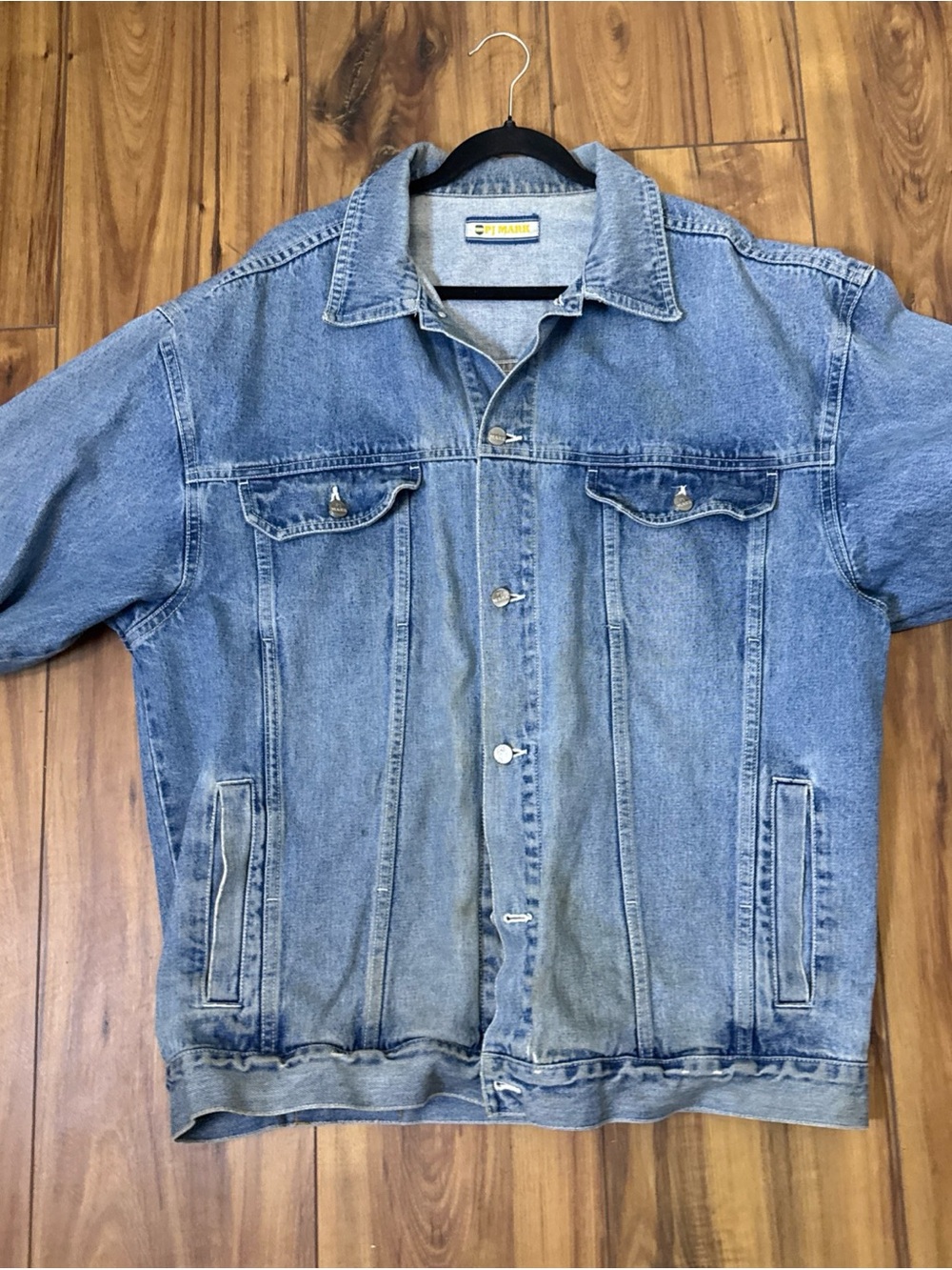 PJ MARK MENS DENIM JACKET Size 3XL LIGHT BLUE
